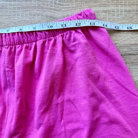 Vintage 90s Sears Vacation Beach Top Shorts Set Barbie Pink size Large - Picture 8 of 10